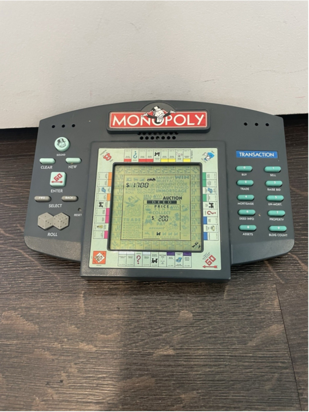 VINTAGE 1997 HASBRO ELECTRONIC HANDHELD MONOPOLY GAME TALKING TRAVEL, Tested
